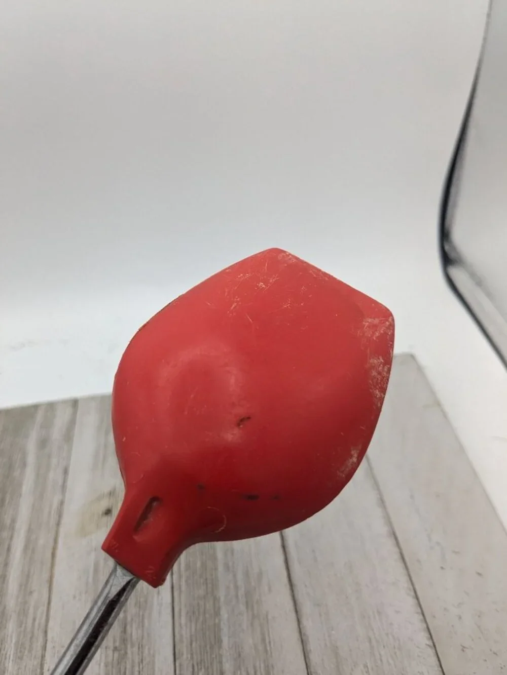 Vintage Ekco Solid Serving Spoon Red Handle Nylon 11 1/4